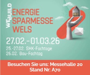 Energiesparmesse in Wels, 25.2 - 01.03.2026, Halle 20, Stand Nr. A70