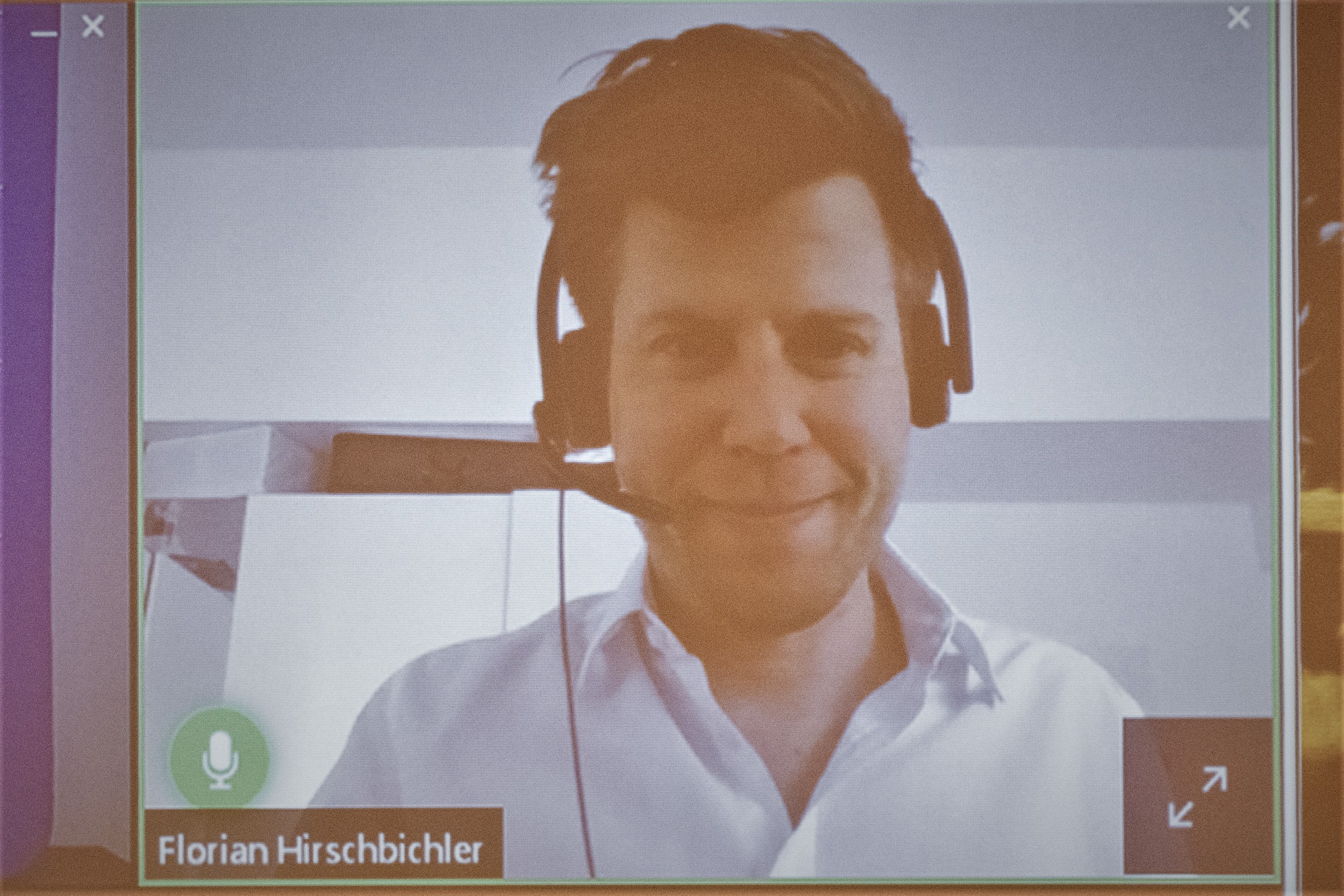 Online zugeschaltet Florian Hirschbichler