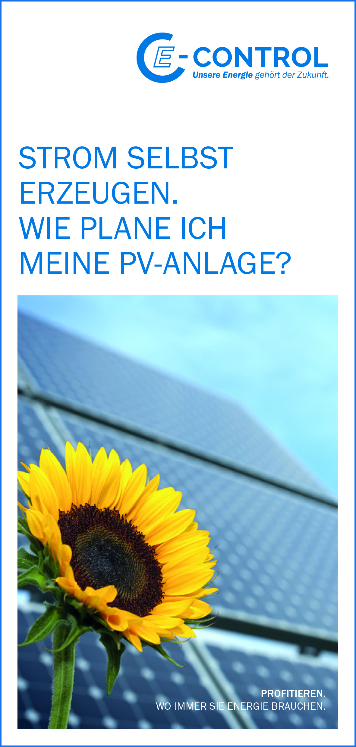 Strom selbst erzeugen. Ein Modell der Zukunft?