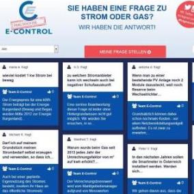 Zwei Jahre „Frag doch die E-Control“